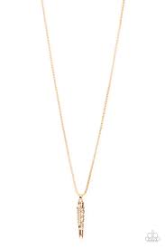 Be Adored Jewelry Mysterious Marksman Gold Paparazzi Urban Necklace