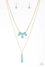 Load image into Gallery viewer, Basic Groundwork Blue Paparazzi Necklace