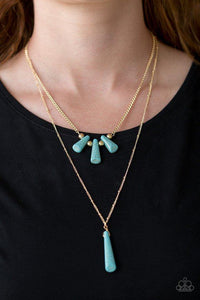 Basic Groundwork Blue Paparazzi Necklace