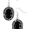 Paparazzi Accessories Queen of Queens - Black Earring - Be Adored Jewelry