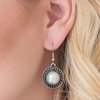 Paparazzi Accessories Metro Mogul - White Earring Fashion Fix - Be Adored Jewelry