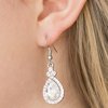 Paparazzi Accessories Self-Made Millionaire - White Earring - Be Adored Jewelry