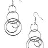 Paparazzi Chic Circles - Black Earring - Be Adored Jewelry