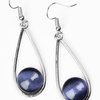 Paparazzi Accessories Over The Moon - Blue Earring - Be Adored Jewelry