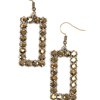 Paparazzi Accessories Mirror, Mirror - Brass Earring - Be Adored Jewelry