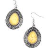 Paparazzi Accessories Tribal Tango - Yellow Earring - Be Adored Jewelry