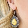 Paparazzi Accessories Tribal Tango - Yellow Earring - Be Adored Jewelry