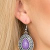 Paparazzi Accessories Tribal Tango - Purple Earring - Be Adored Jewelry