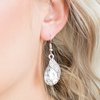 Paparazzi Easy Elegance - White Earring - Be Adored Jewelry