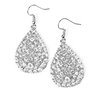 Paparazzi Accessories Sparkle Brighter - White Earring - Be Adored Jewelry