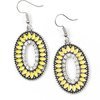Fishing For Fabulous - Paparazzi Yellow Earring - Be Adored Jewelry