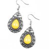 Load image into Gallery viewer, Flirty Finesse - Paparazzi Yellow Earring - Be Adored Jewelry