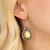 Load image into Gallery viewer, Flirty Finesse - Paparazzi Yellow Earring - Be Adored Jewelry