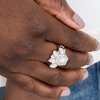 Load image into Gallery viewer, Paparazzi Crown Coronation - White Ring - Be Adored Jewelry