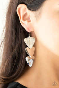Paparazzi Accessories Terra Trek - Silver Earring - Be Adored Jewelry
