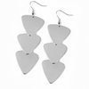 Paparazzi Accessories Terra Trek - Silver Earring - Be Adored Jewelry