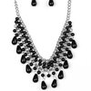 Load image into Gallery viewer, The Guest List Paparazzi Black Necklace - Be Adored Jewelry