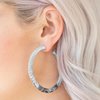 Paparazzi Accessories Miami Minimalist - White Earring - Be Adored Jewelry