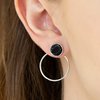 Paparazzi Accessories Simply Stone Dweller - Black Post Earring - Be Adored Jewelry