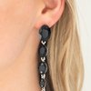 Paparazzi Accessories Red Carpet Radiance - Black Earring - Be Adored Jewelry