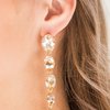Paparazzi Accessories Red Carpet Radiance - Gold Earring - Be Adored Jewelry