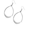 Paparazzi Accessories REIGN Down - White Earring - Be Adored Jewelry