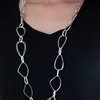 Load image into Gallery viewer, Attitude Adjustment Paparazzi Silver Necklace - Be Adored Jewelry