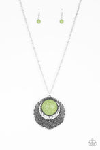 Load image into Gallery viewer, Paparazzi Medallion Meadow - Green Necklace - Be Adored Jewelry