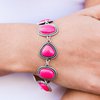 Paparazzi Accessories Vividly Vixen - Pink Bracelet Sunset Sightings Fashion Fix - Be Adored Jewelry