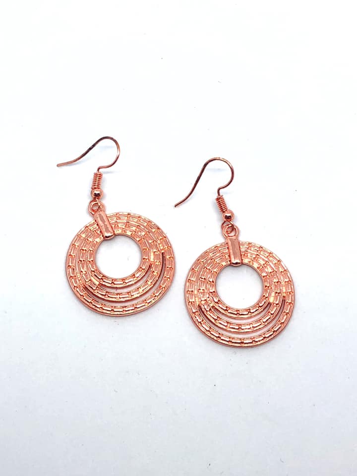 Paparazzi Accessories Open Plains - Copper Earring - Be Adored Jewelry