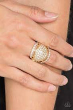 Load image into Gallery viewer, Be Adored Jewelry The Seven-FIGURE Itch Gold Paparazzi Ring 