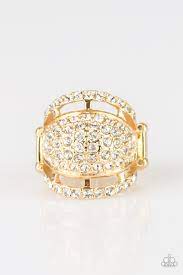 Be Adored Jewelry The Seven-FIGURE Itch Gold Paparazzi Ring 