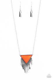 Be Adored Jewelry Badlands Bonanza Orange Paparazzi Necklace