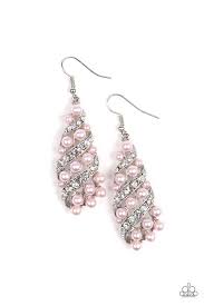 Be Adored Jewelry Ballroom Waltz Pink Paparazzi Earring