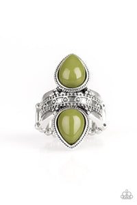 Paparazzi New Age Leader - Green Ring - Be Adored Jewelry