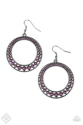 Paparazzi Bead Beat - Purple Earring - Be Adored Jewelry