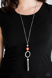 Paparazzi Bold Balancing Act - Orange Necklace - Be Adored Jewelry