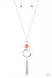 Paparazzi Bold Balancing Act - Orange Necklace - Be Adored Jewelry