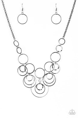 Paparazzi Break The Cycle - Black Necklace - Be Adored Jewelry