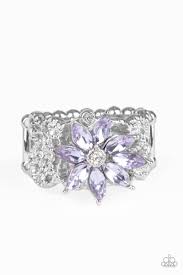 Be Adored Jewelry Brilliantly Blooming Purple Paparazzi Ring 