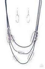 Load image into Gallery viewer, Be Adored Jewelry Check Your CORD-inates Blue Paparazzi Necklace