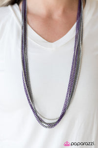 Paparazzi Colorful Calamity - Purple Necklace - Be Adored Jewelry