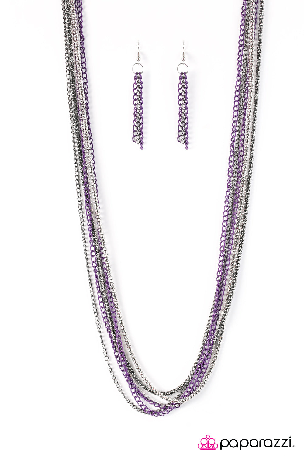 Paparazzi Colorful Calamity - Purple Necklace - Be Adored Jewelry