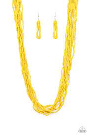 Be Adored Jewelry Conga Colada Yellow Paparazzi Necklace