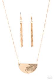 Be Adored Jewelry Cool, PALM, and Collected Gold Paparazzi Necklace