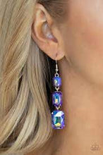 Load image into Gallery viewer, Be Adored Jewelry Cosmic Red Carpet Blue Paparazzi Earring