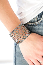 Load image into Gallery viewer, Paparazzi Dizzingly Diva - Black Cuff Bracelet - Be Adored Jewelry