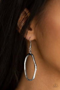 Paparazzi Eco Chic -  Silver Earring - Be Adored Jewelry