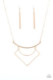 Be Adored Jewelry Egyptian Edge Gold Paparazzi Necklace 