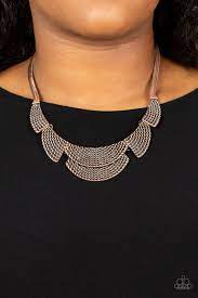 Be Adored Jewelry Empress Empire Copper Paparazzi Necklace 